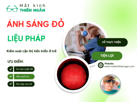 Giải pháp giúp kiểm soát cận thị tiến triển ở trẻ - Ánh Sáng Đỏ