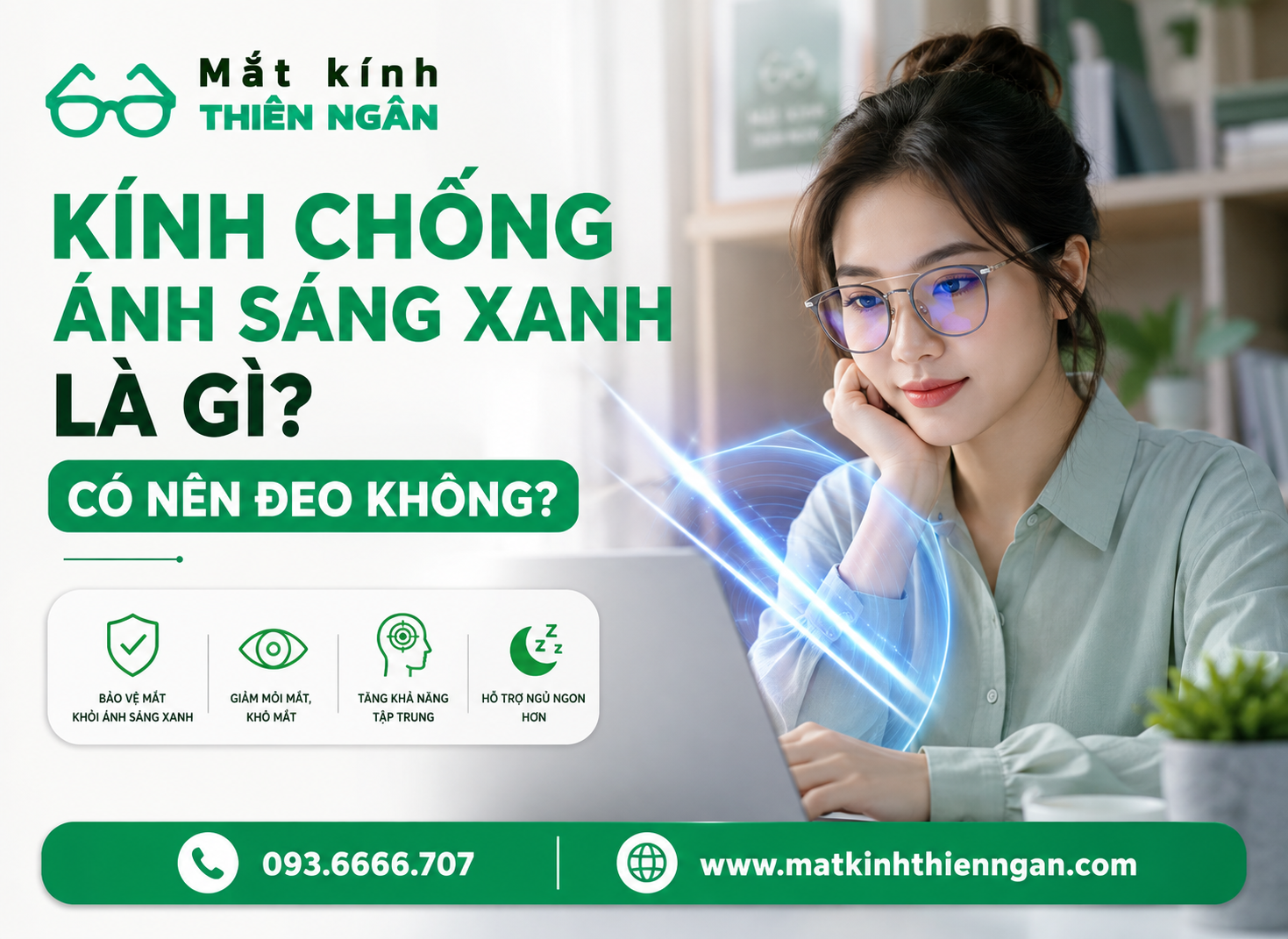Kính chống ánh sáng xanh là gì? có nên đeo không?