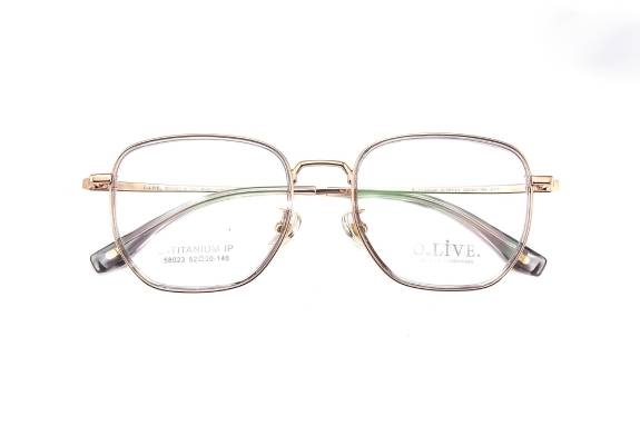 Gọng kính cận Titanium thương hiệu Olive - 58023