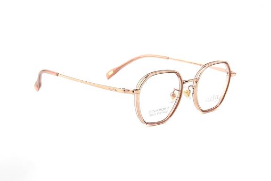 Gọng kính cận Titanium Olive - 58022
