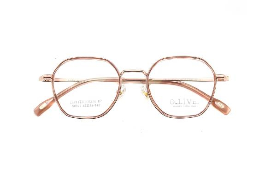 Gọng kính cận Titanium Olive - 58022