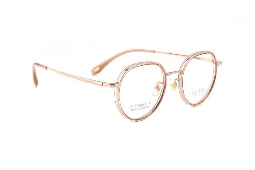 Gọng kính cận Titanium - Olive 58025