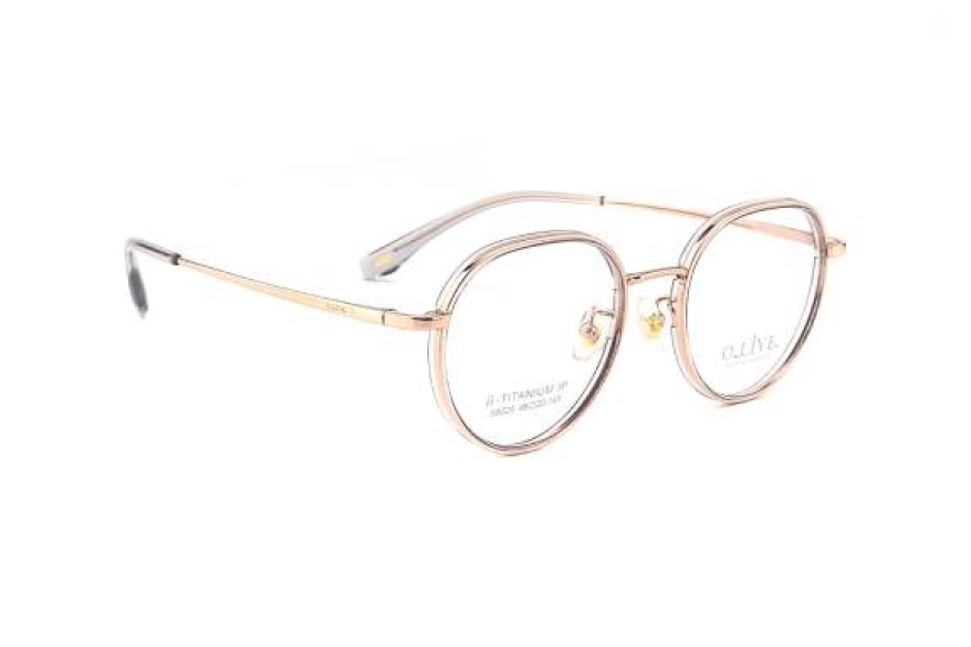 Gọng kính cận Titanium - Olive 58025