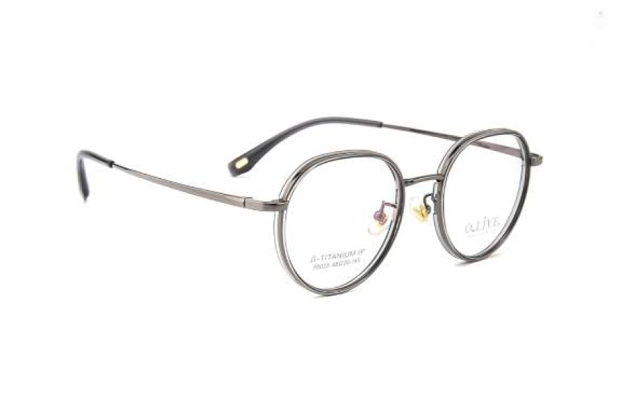 Gọng kính cận Titanium - Olive 58025