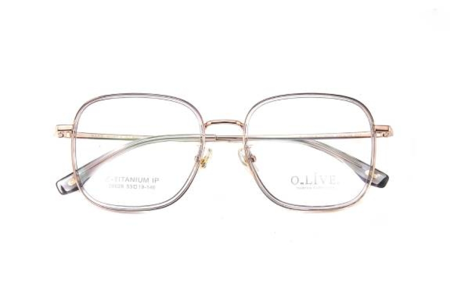 Gọng kính cận Titanium - Olive 58026