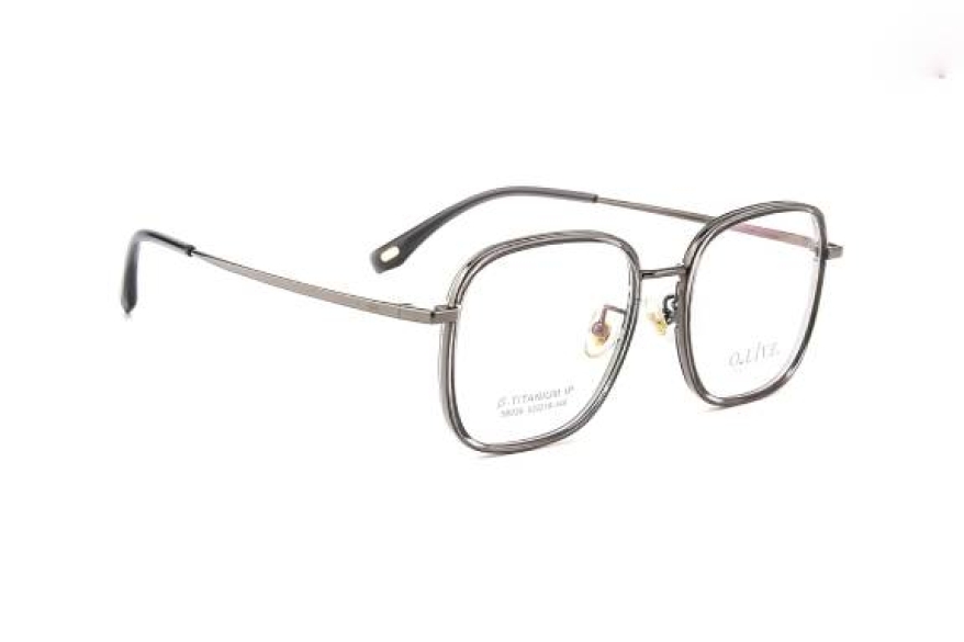 Gọng kính cận Titanium - Olive 58026