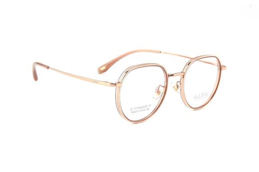 Gọng kính cận Titanium thương hiệu Olive - 58024