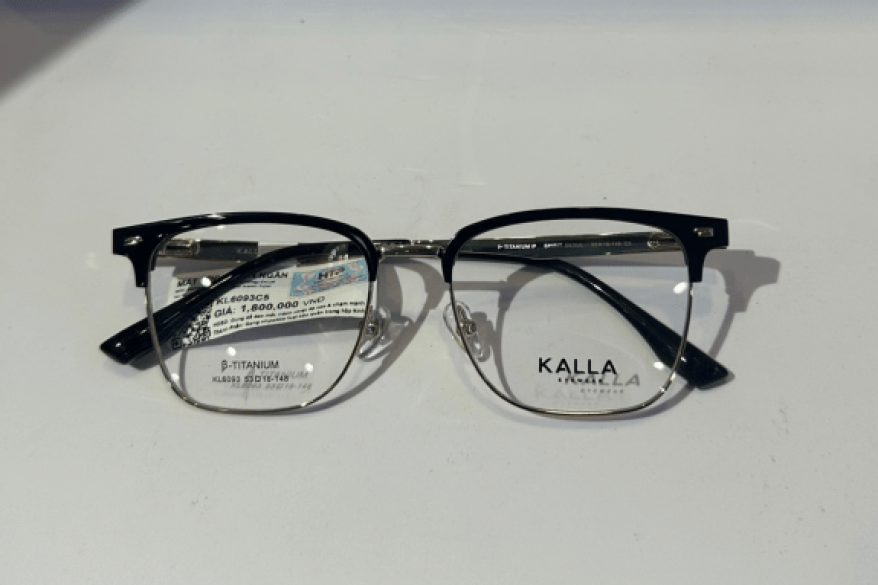Gọng kính KALLA - KL6093, B-Titanium