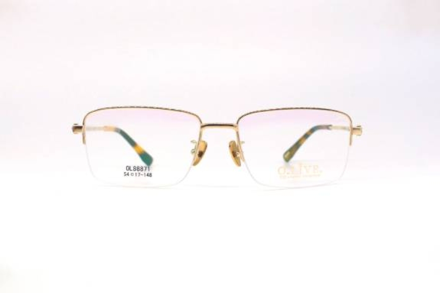 Gọng kính mạ vàng 18K titanium thương hiệu OLIVE - 88871